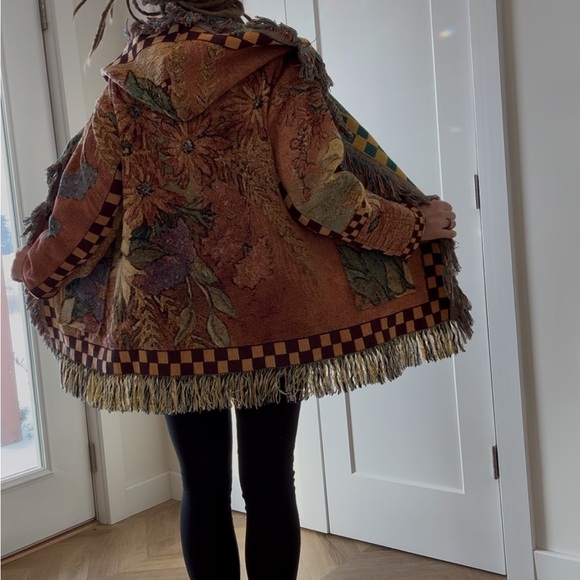 Tapestry Blanket Duster Cardigan - Picture 6 of 8